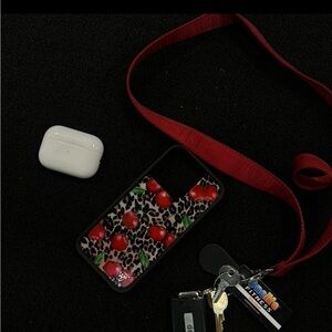 Ming Lee Wildflower Cherry Leopard Phone Case